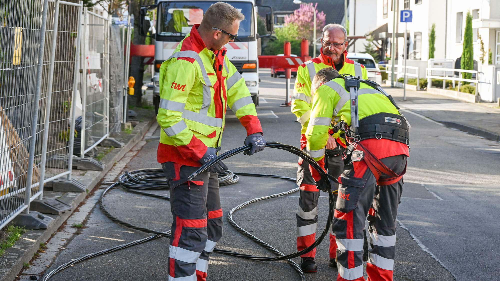 TWL Mitarbeiter auf der Baustelle