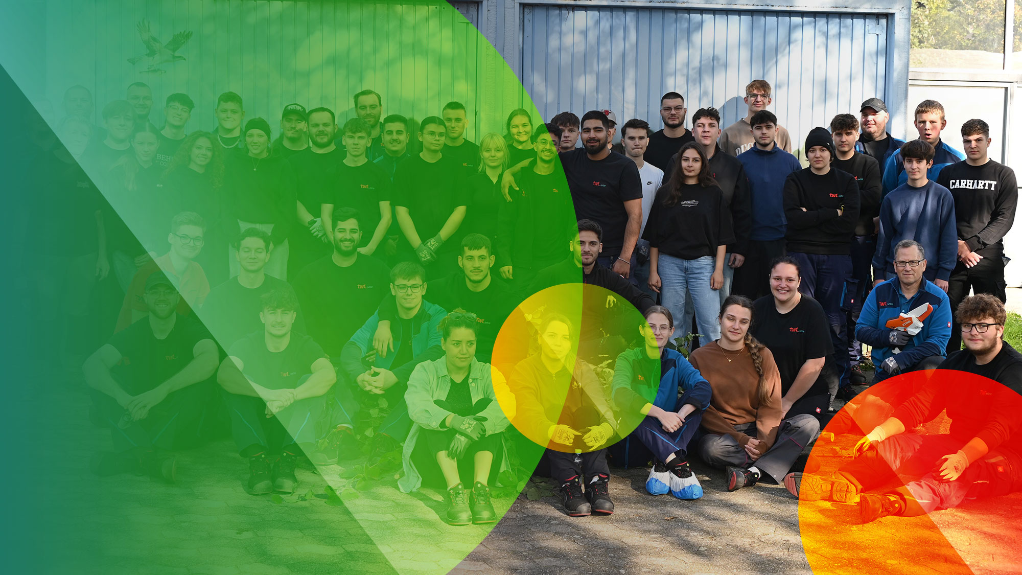 Gruppenbild soziales Projekt Azubis