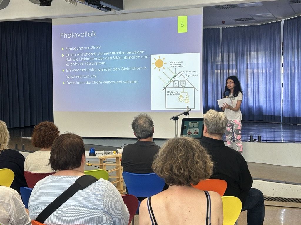 Präsentation eines Kindes, wie PV funktioniert